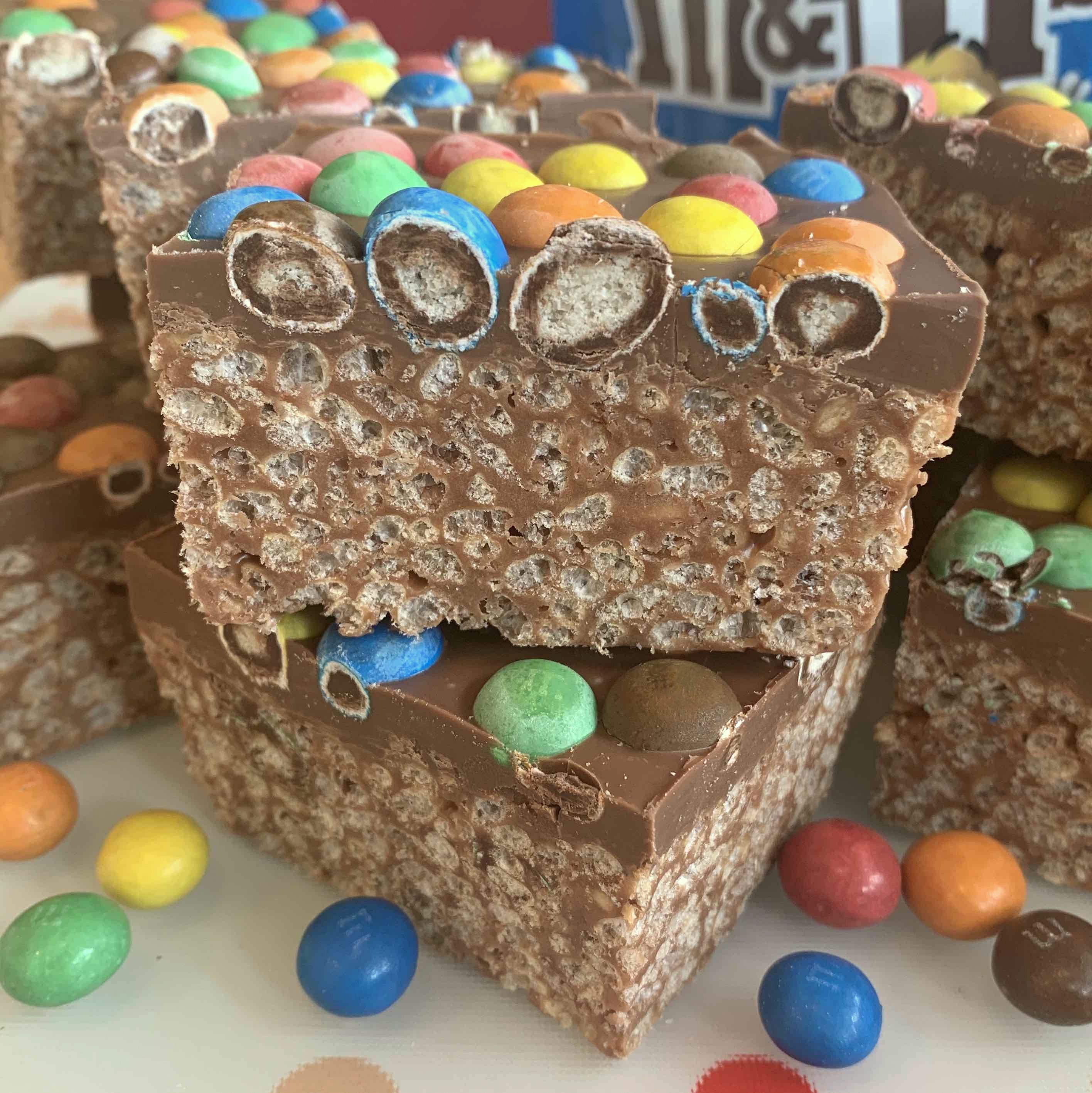 Crispy M&M Krispie Treats