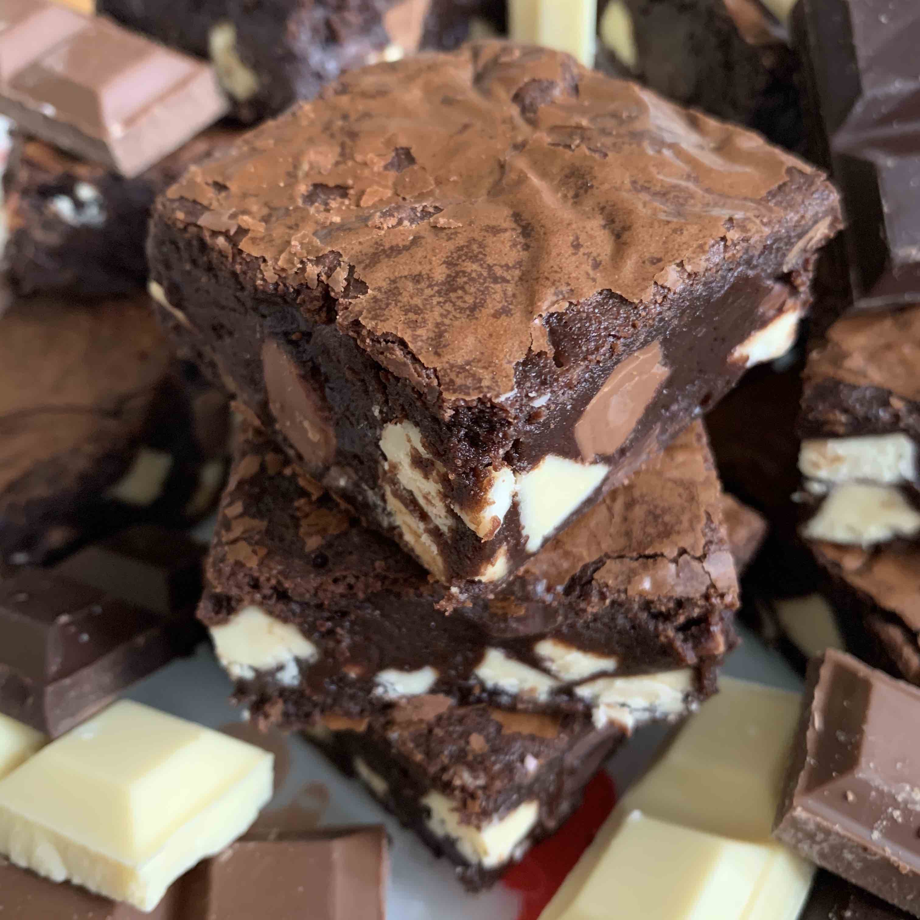 Triple Chocolate Brownies